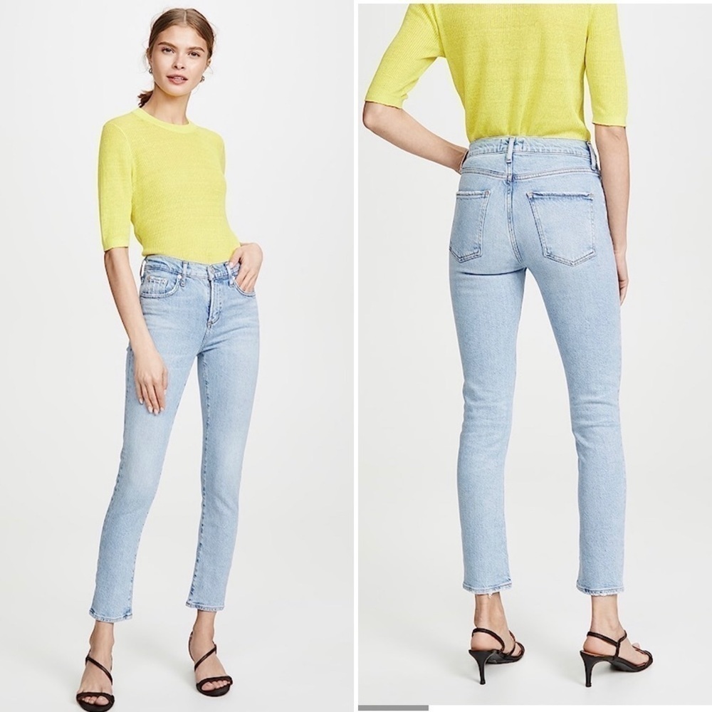 Agolde NWT Toni Slim Straight Jeans Daylight New Blue 25